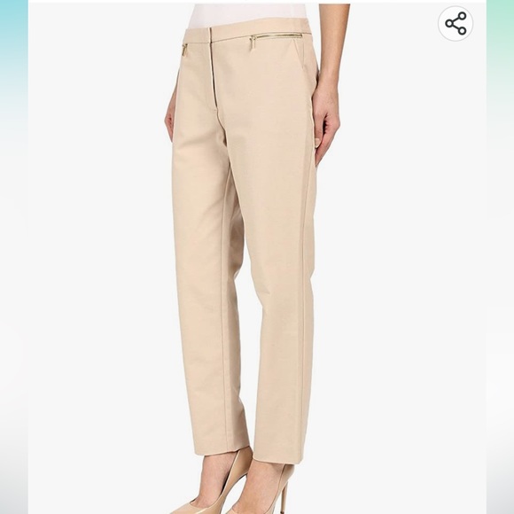 Calvin Klein Ankle Length Slim Fit Pant with Zippered Pockets NWOT - Picture 2 of 7